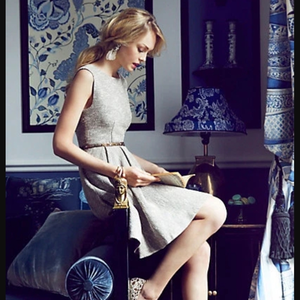 (Like New) Anthropologie Paper Crown Shimmered Tweed Dress